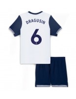 Tottenham Hotspur Radu Dragusin #6 Domácí dres pro děti 2024-25 Krátký Rukáv (+ trenýrky)